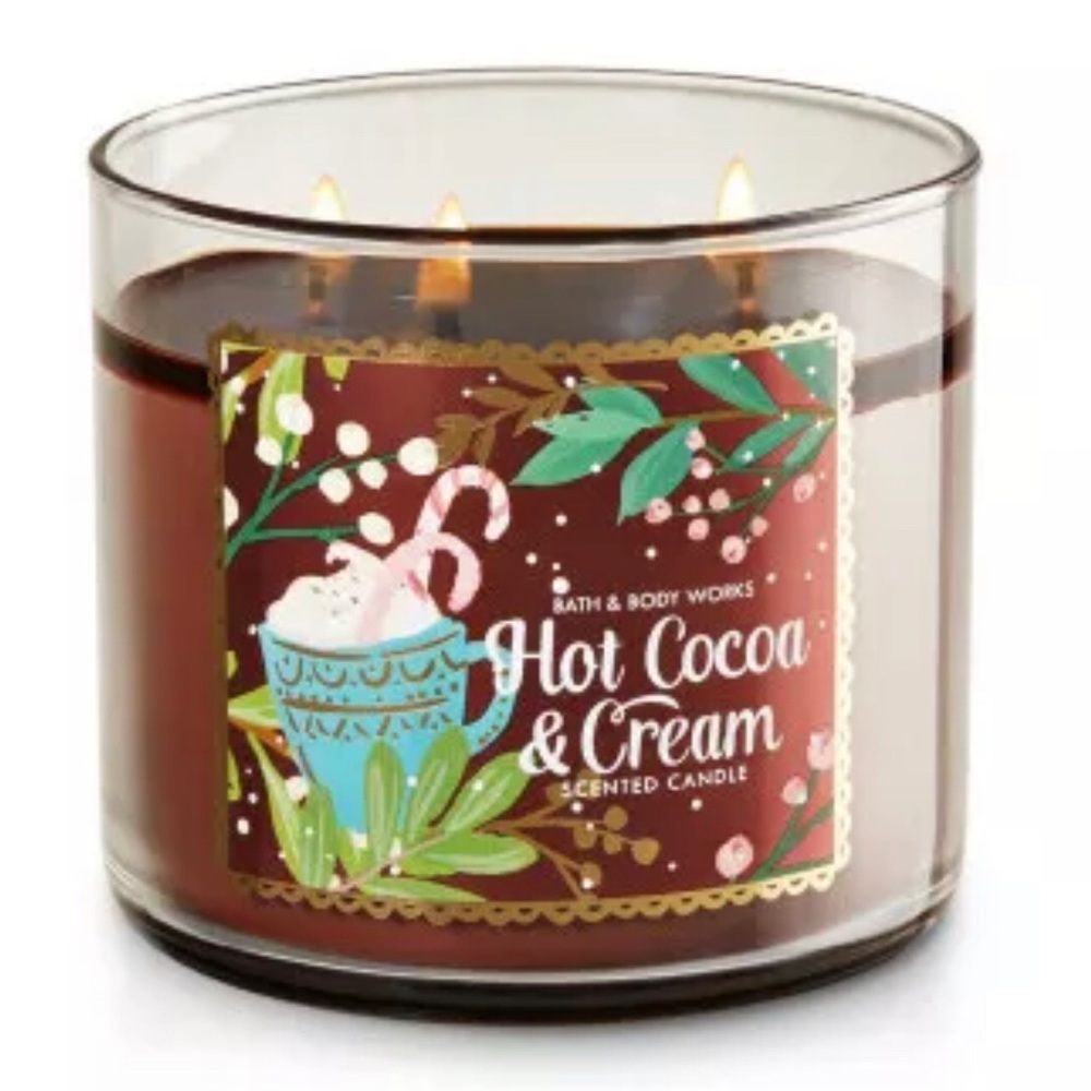 LAST 1!❤️NEW Hot Cocoa&Cream 3Wick Scented Candle